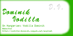 dominik vodilla business card